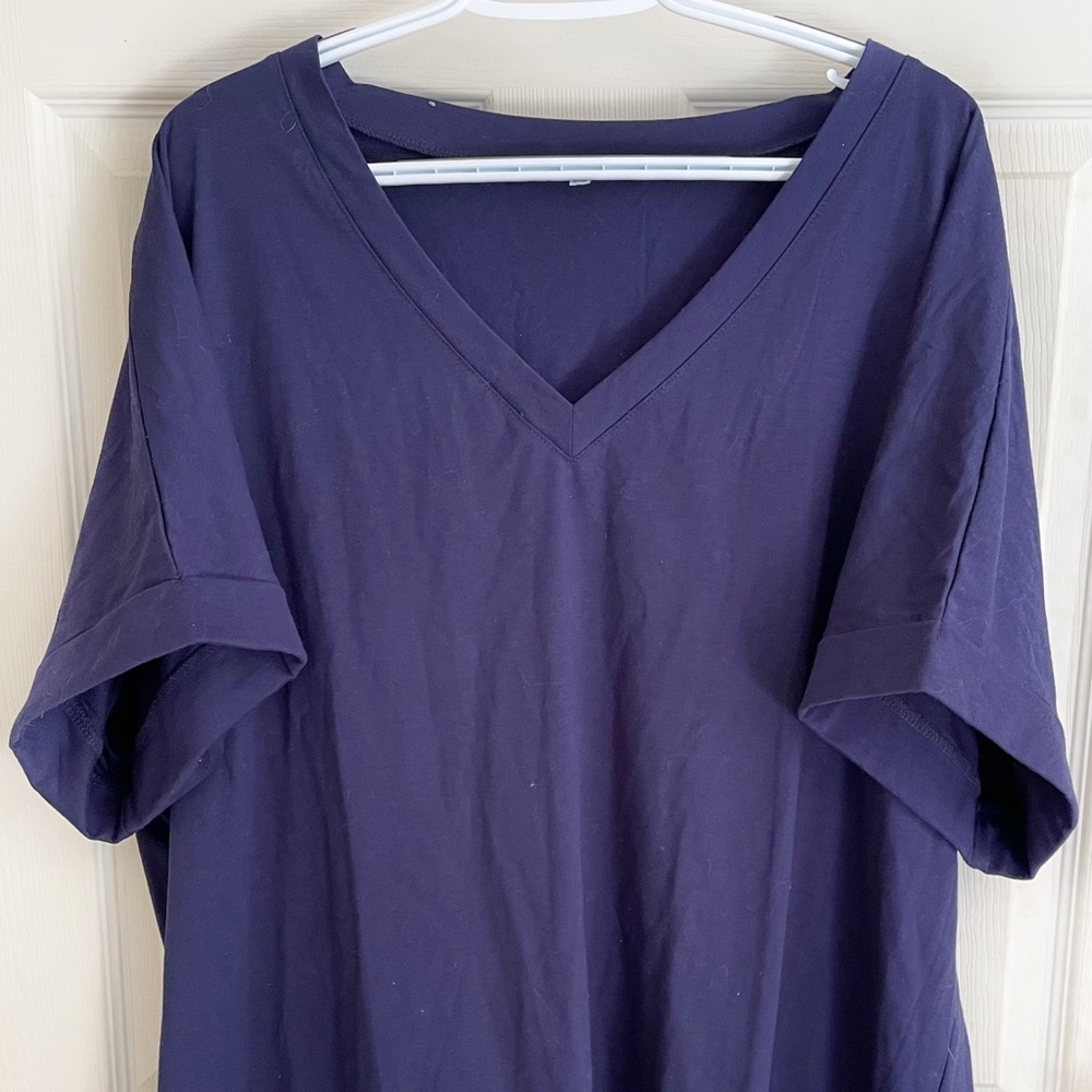 Cuff sleeve basic tee
